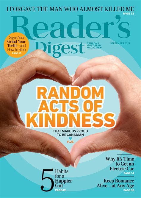Inside The September 2021 Issue Of Readers Digest Canada Readers