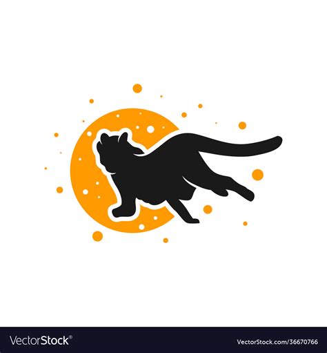 Running Cheetah Animal Logo Royalty Free Vector Image