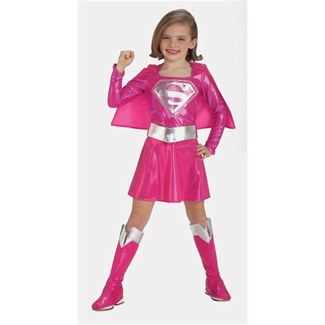 Little Girl In A Pink Superman Costume Free Image Download