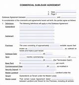 Commercial Lease Agreement Free Template