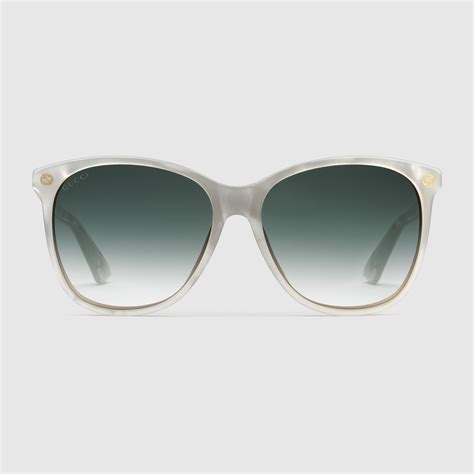 oversize round frame acetate sunglasses gucci women s sunglasses 461675j07409130