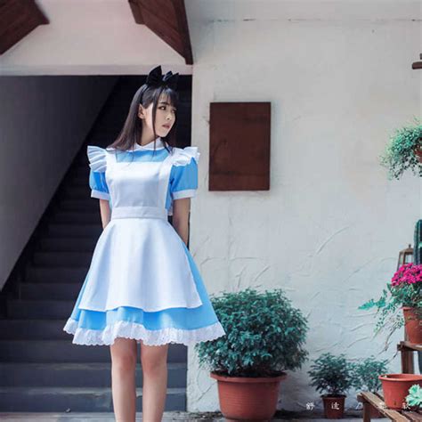 Vevefhuang Alice In Wonderland Party Cosplay Costume Anime Sissy Maid