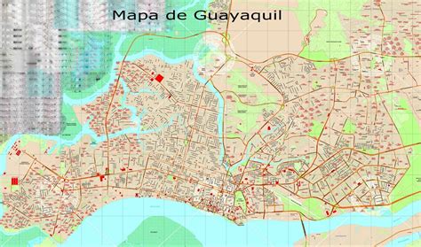 Mapas De Guayaquil Equador Mapasblog