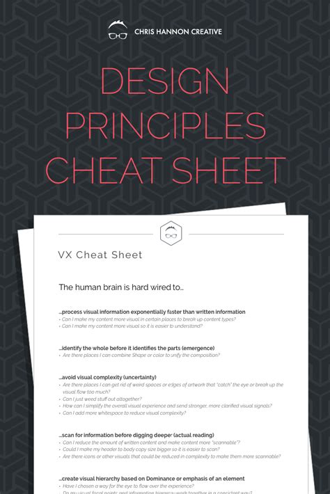 Graphic Design Principles Cheat Sheet — Chris Hannon Creative