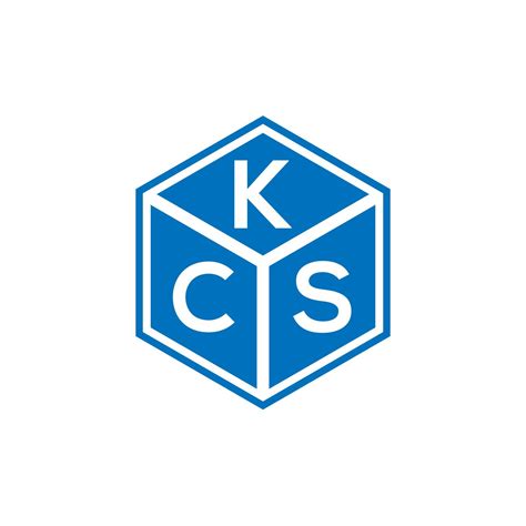 Kcs Letter Logo Design On Black Background Kcs Creative Initials