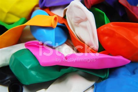 Colorful Deflated Balloons I Stock Photo Royalty Free Freeimages
