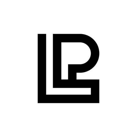 Premium Vector Modern Letter Lp Or Pl Monogram Logo Design