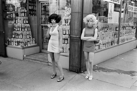 bewigged hookers on broadway and 55th nyc 1970 photo by edward grazda oldschoolc… with images