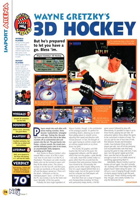 Nintendo64EVER The Tests Of Wayne Gretzky S 3D Hockey Game On Nintendo 64