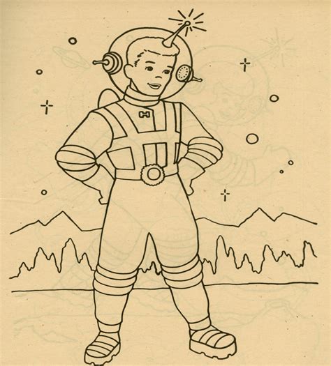 Dreams Of Space Books And Ephemera Tv Space Riders Coloring Book 1952