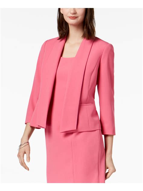 Kasper Kasper Womens Pink Wear To Work Jacket Size 4