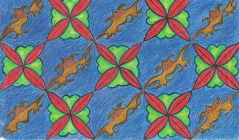 Untuk menggambarnya tidak perlu memeliki kemampuan sketsa motif batik kawung ini sangat sederhana. Class of Imagination: Gambar Batik Kreasi Kelas VIII