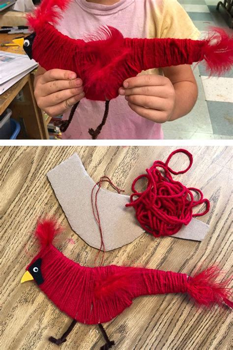 Easy Cardinal Yarn Craft Artofit