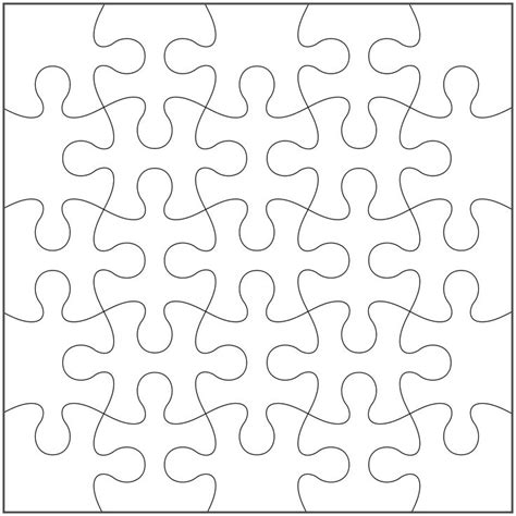 Blank Jigsaw Puzzle Template Tree Templates Star Template Shape