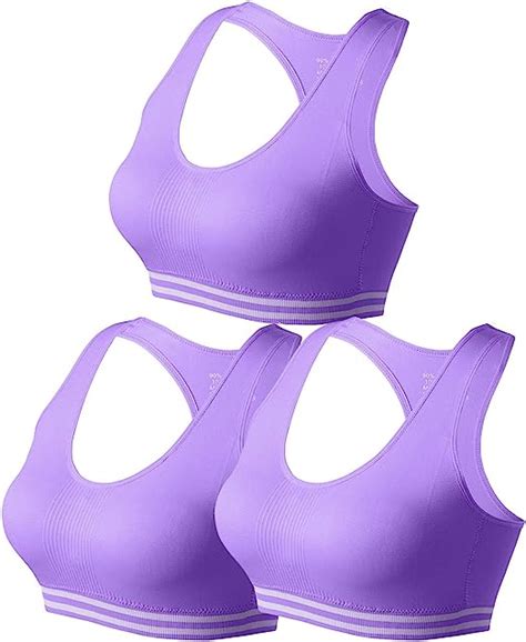 Match Wirefree Seamless Padded Racerback Sports Bra For High Impact