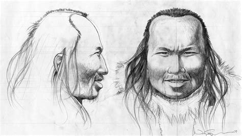 face of ancient human drawn from hair s dna