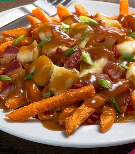 Maple Bacon Sweet Potato Poutine Ginsbergs Foods