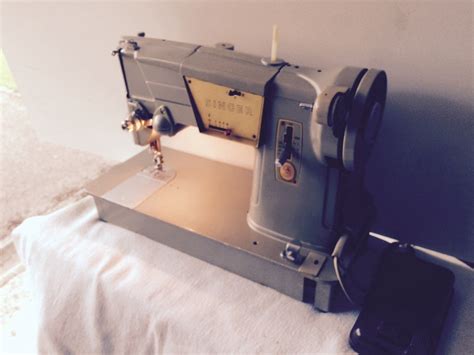1960s Singer 328k Model Metal Sewing Machine Full Working Order With