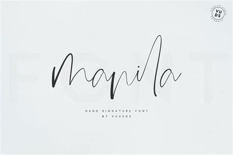 Manila By Vuuuds On Creativemarket In 2020 Signature Fonts Modern