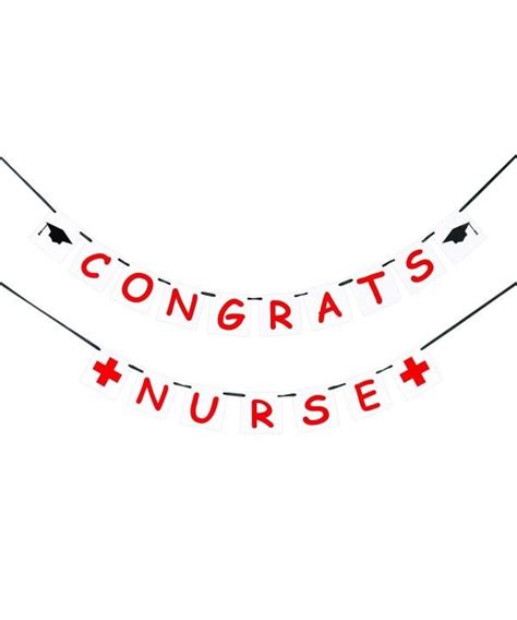 Congrats Nurse Banner Nurse Graduation Banner Nurse Graduation