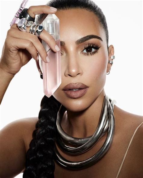 Kim Kardashian Starred Topless In Advertising Crystal Perfumes From Kkw