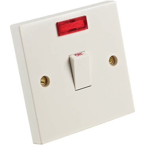 20a Dp Switch With Neon White Selco