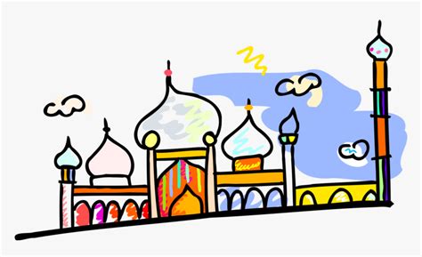 Vector Illustration Of Mosque Place Of Worship For Mosque Vector