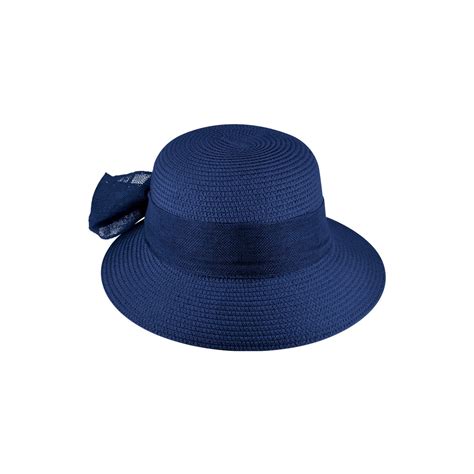 Cap Tabatha Large Visor Blue Traclet Reference 9382 Chapellerie