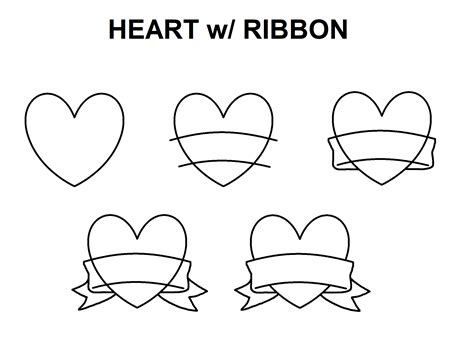 How To Draw A Ribbon Step By Step Howtoset