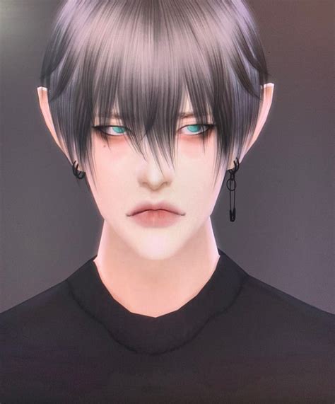 M I K A 丶 Sims Hair Sims 4 Anime Sims 4