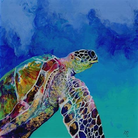 Custom Order For Audrey Original Sea Turtle Painting Reverse