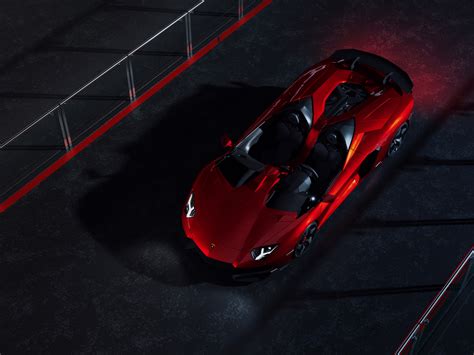 Download Wallpaper 1152x864 Lamborghini Aventador R Red Sports Car