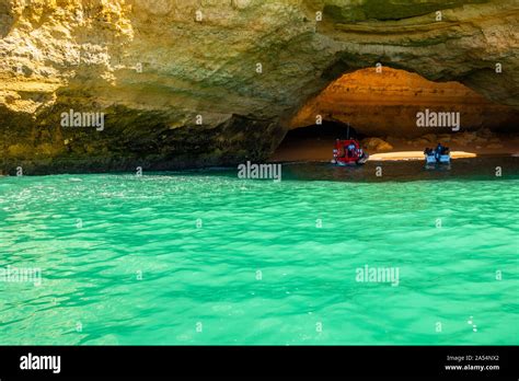 The Famous Benagil Cave Algar De Benagil Is Accessible Only By Water