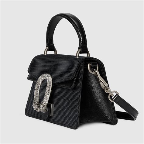 Mini Sac Main Dionysus En Cuir Noir Gucci Canada