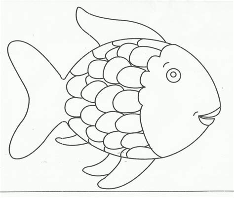 Coloring Page Rainbow Fish