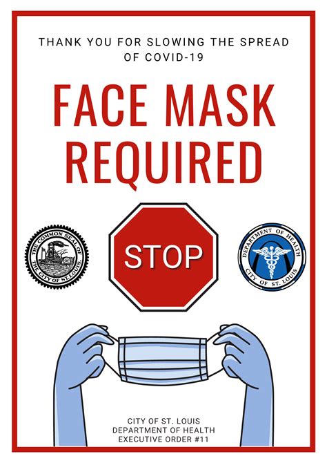 Face Mask Cdc Printable Signs Notice Face Mask Required Pictogram