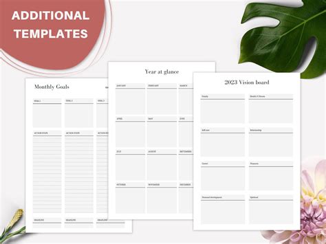 Canva 2023 Planner Templates Kdp Planner 6x9 Inches Etsy Australia