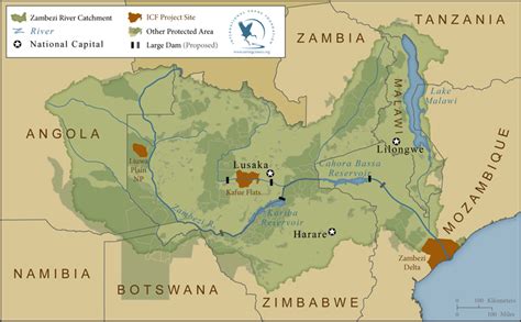 The zambezi (also spelled zambesi) is the fourth longest river in africa, and the largest of those flowing eastwards to the indian ocean. Planning Big for Zambezi River Wetlands - International Crane Foundation