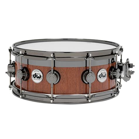 Dw Vlt Maple Mahogany Top Edge Snare Drum 14 X 6 In Black Nickel