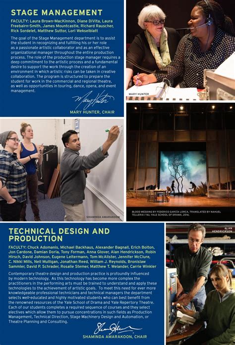 Yale School Of Drama 2018 Application Brochure By Yale Repertory