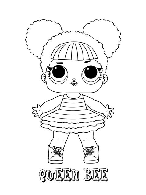 Dibujos De Queen Bee Lol Doll Para Colorear Para Colorear Pintar E