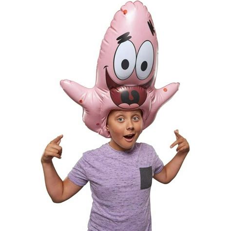 Spongebob Spongehead Inflatable Hat Costume For Halloween 21 Tall