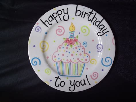 8 Personalized Birthday Plate Cupcake Bouquet By Studiojart