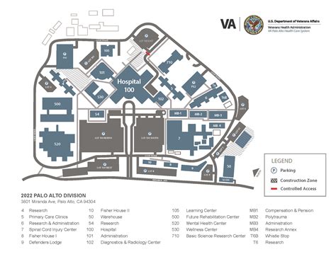 Campus Map VA Palo Alto Health Care Veterans Affairs