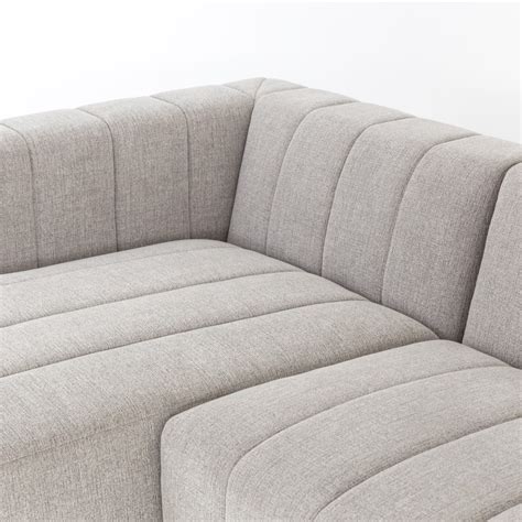 Four Hands Langham Channelled 3 Piece Sectional Laf Chaise Cgry