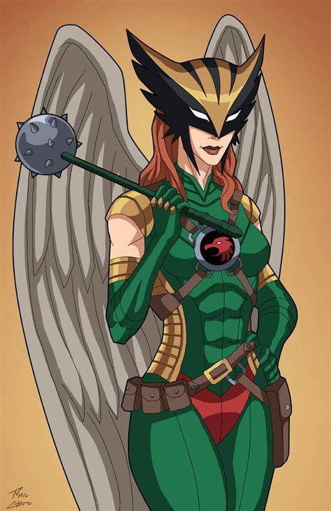 Hawkwoman Earth 27 Commission By Phil Cho Hawkgirl Dc Comics Art