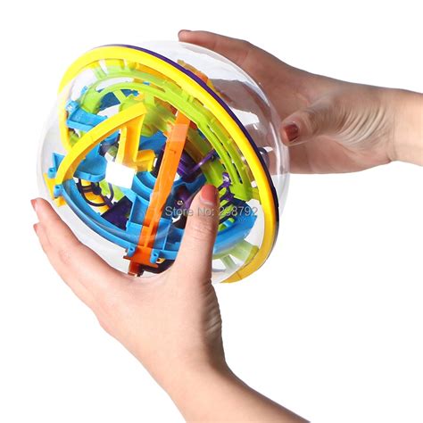 Intellect 3d Maze Perplexus Magnetic Ball 158 Steps Barriers Marble