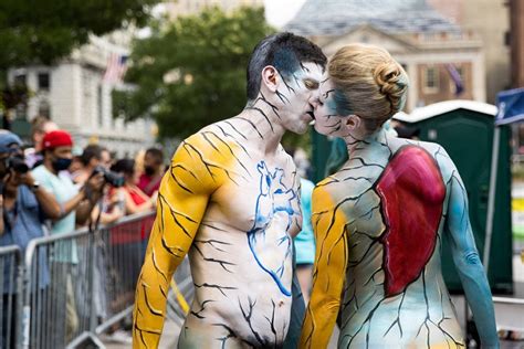 New York Citys Annual Bodypainting Day In Cyprus