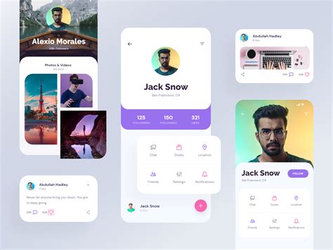 Profile Screen Ui Design For App