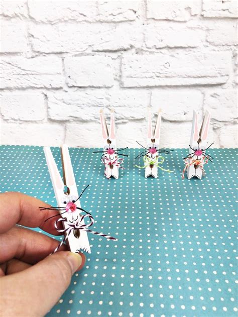 Dollar Tree Clothespin Bunnies The Cutest 15 Minute Craft In 2021